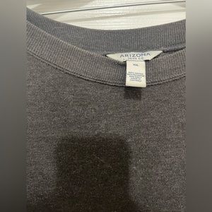 Slightly cropped gray sweater